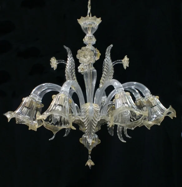 clear and gold venetian