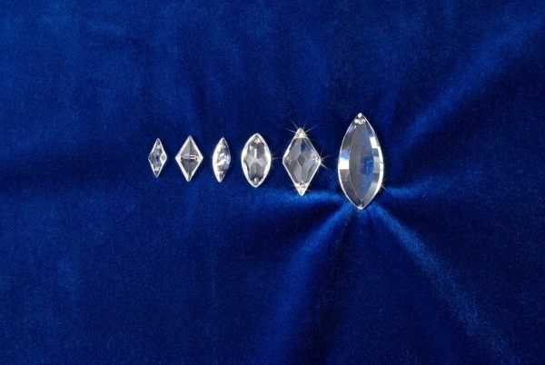 Georgian oval or Diamond Drops (or Navette / Marquise Drops)