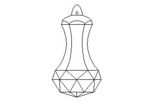Facetted knob drop