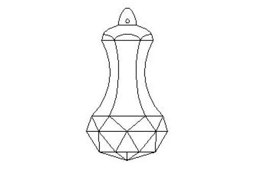 Facetted knob drop