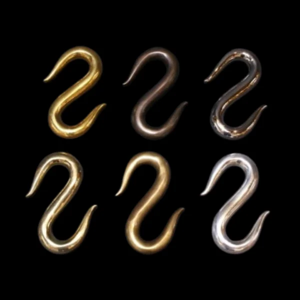 Large Brass S Hooks