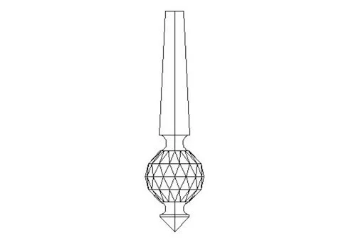 Osler facetted ball & shaft drop
