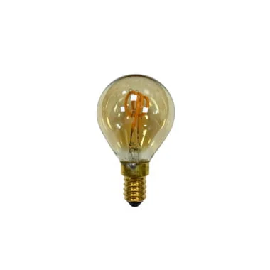 LED Globe Amber Dimmable SES