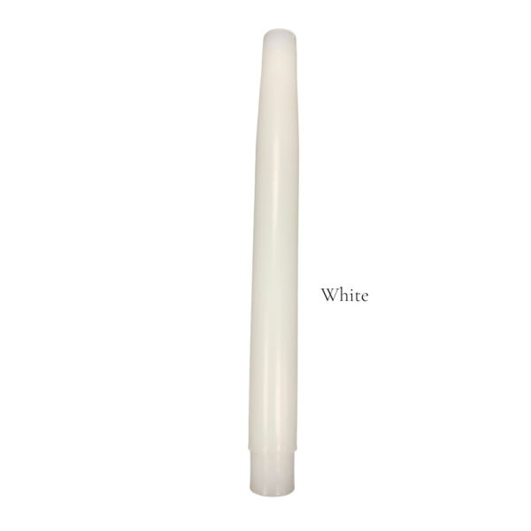 9 Inch French Candle With E10 Fitting in White