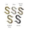 Ornate Brass S Hook - Image 2