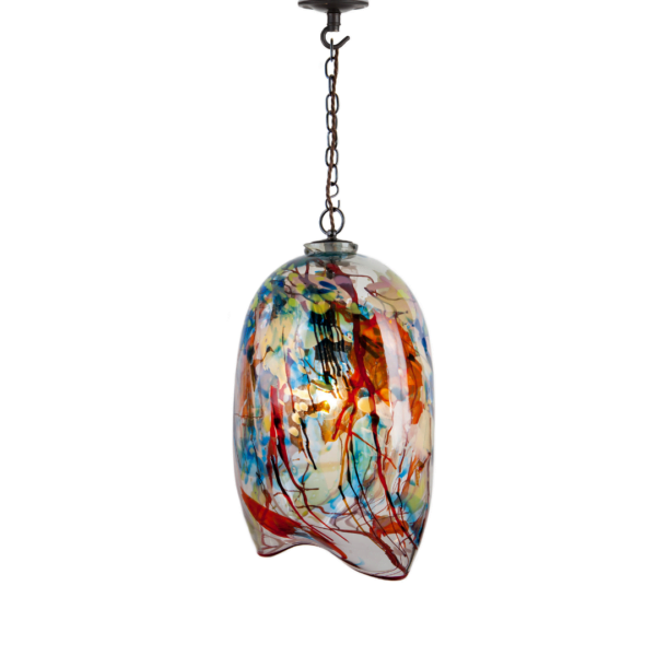 coloured glass shade a