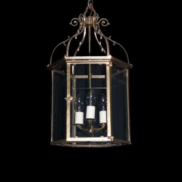 antique brass lantern