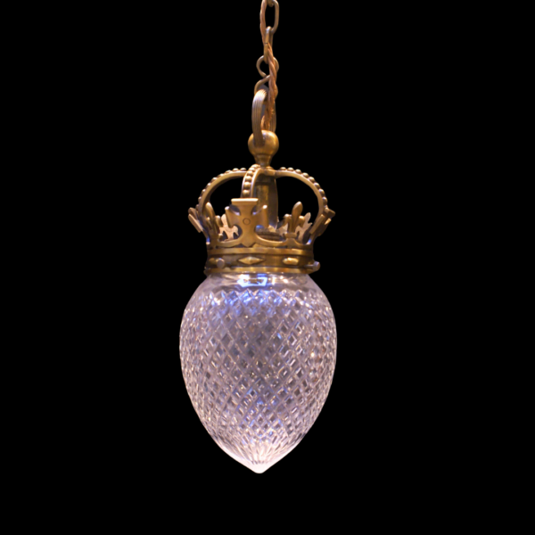 Pineapple and crown pendant