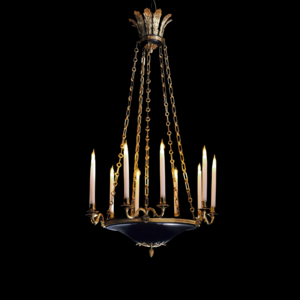 black empire chandelier