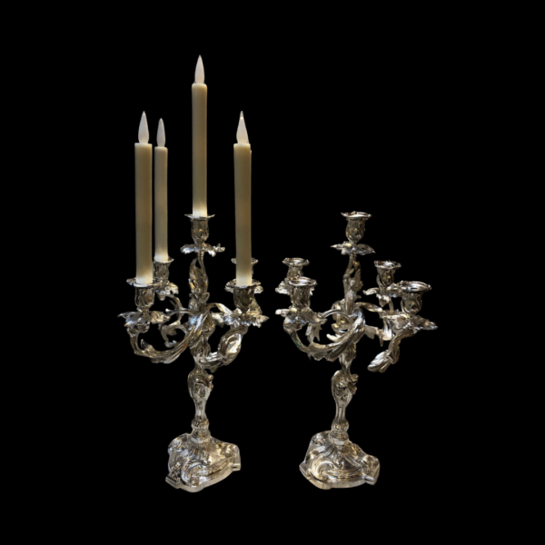 silver plated candelabra