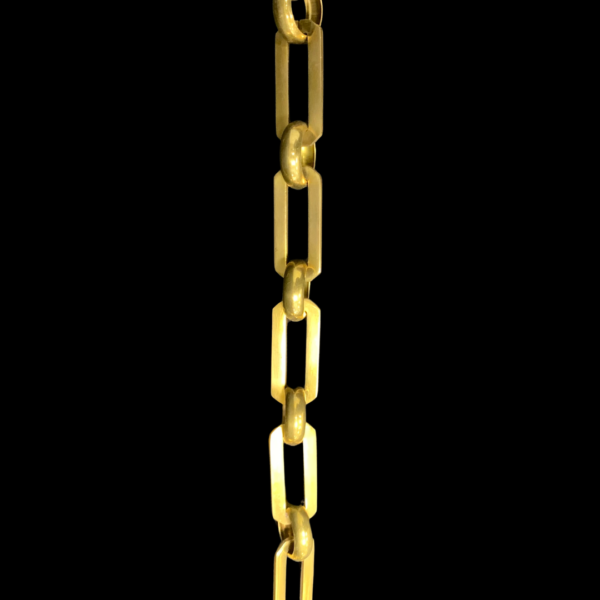 Brass Rectangle Split Link Chain