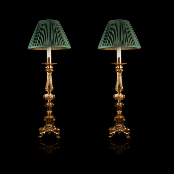gilt brass lamps