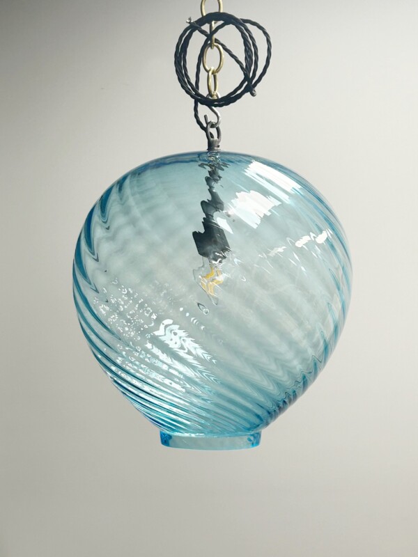 Pale Blue Glass Lantern