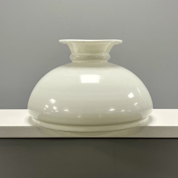 White Glass Oil Lamp Shade