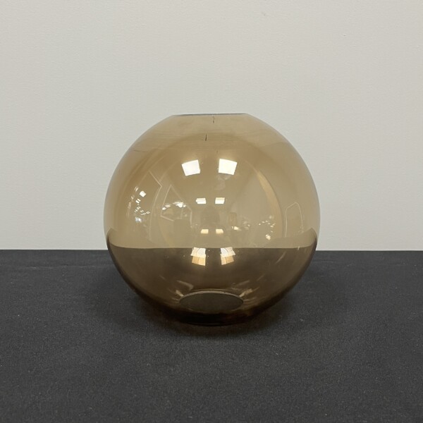 Brown Glass Globe Shade with Two Holes