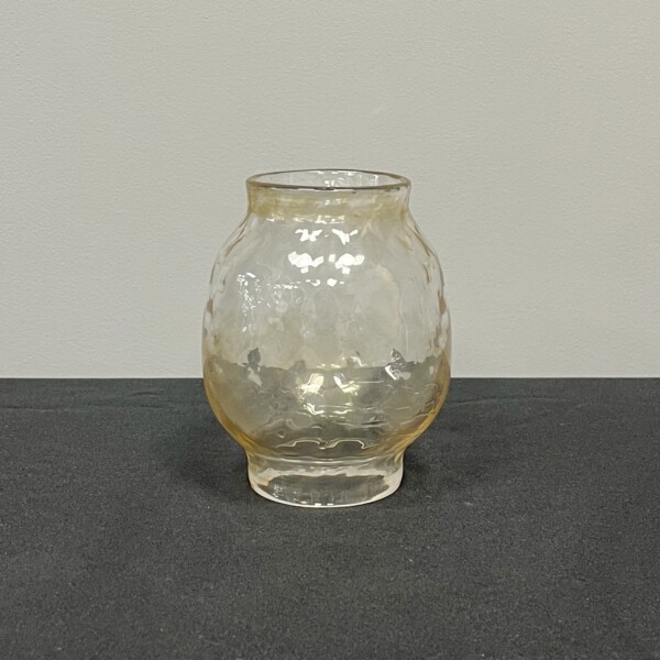 Brown Tinted Ripple Glass Shade with Two Holes