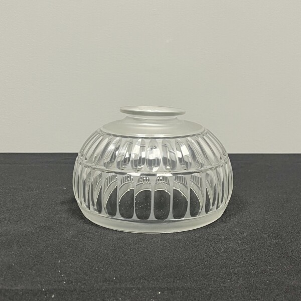 Cut Glass Etched Gas Shade