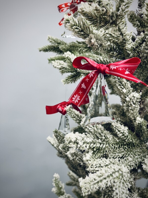 Cut Glass Christmas Tree Ornament
