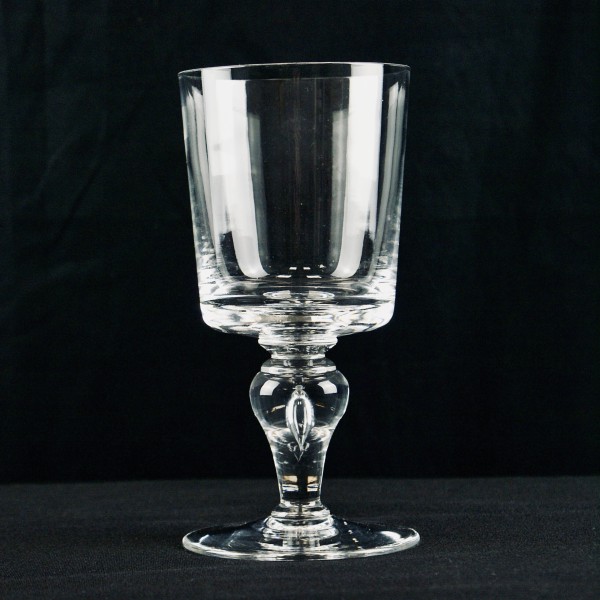 heavy crystal wine goblet