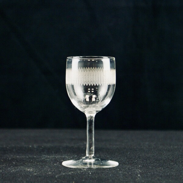 Etched Tulip Glass