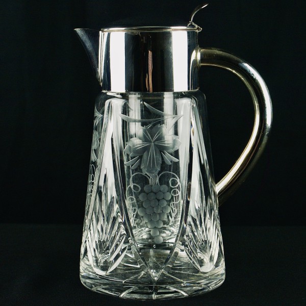 silver plated chamber decanter