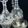 Victorian Decanter Carrier with Crystal Decanters and Stoppers - Image 3
