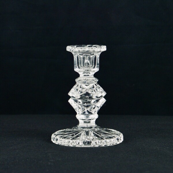 Small Cut Crystal Candleholder