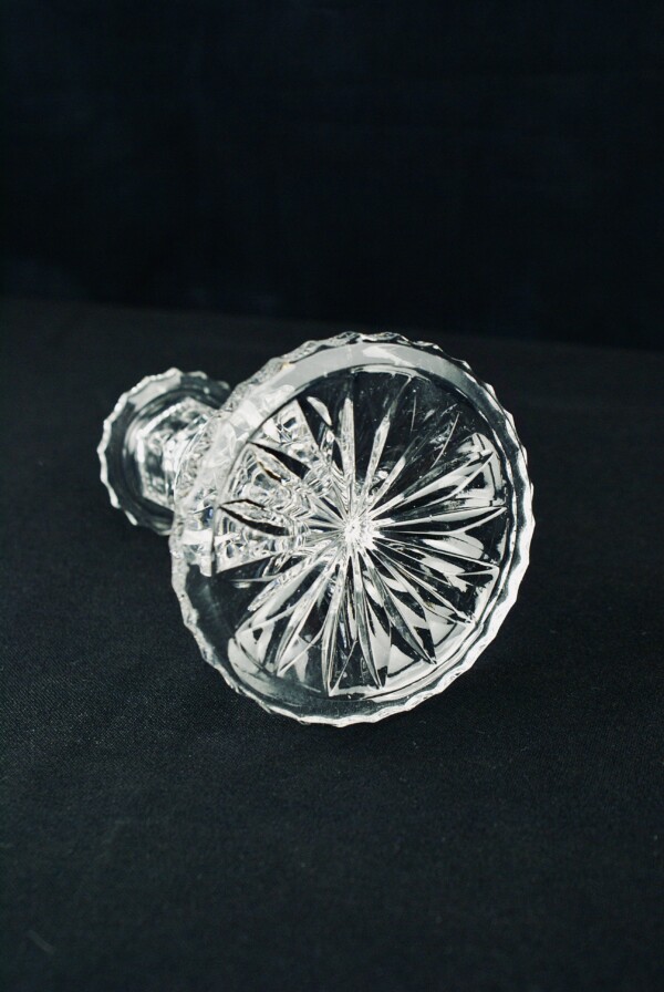 Small Cut Crystal Candleholder - Image 3