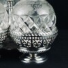 Victorian Decanter Carrier with Crystal Decanters and Stoppers - Image 2