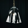 Clear Frilled Glass Hanging Light