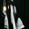 Clear Frilled Glass Hanging Light - Image 2