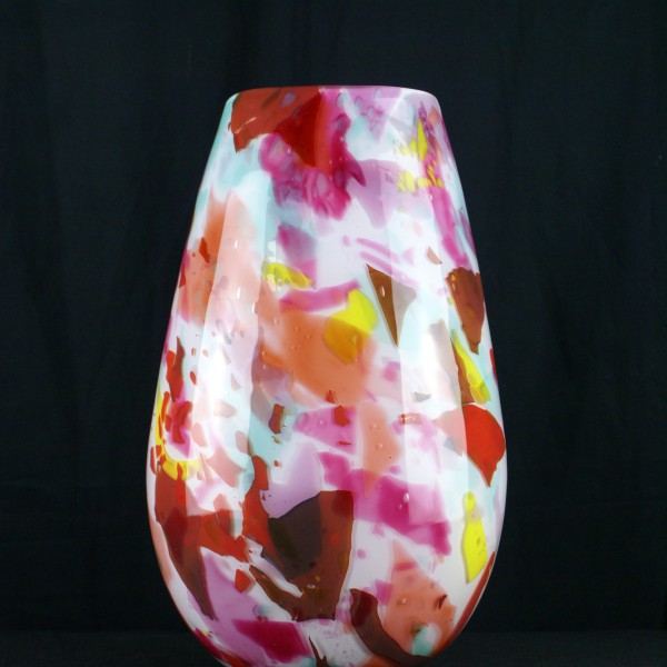 Multi-Coloured Glass Vase