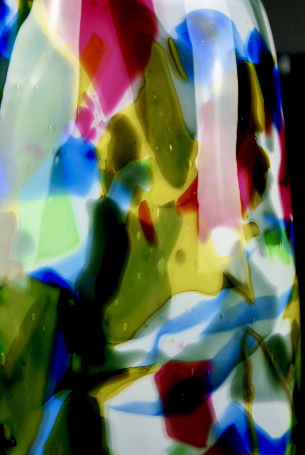 Multi-Coloured Glass Vase - Image 2