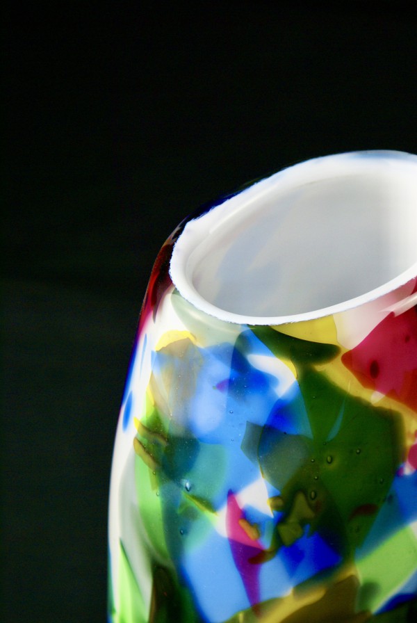 Multi-Coloured Glass Vase - Image 6