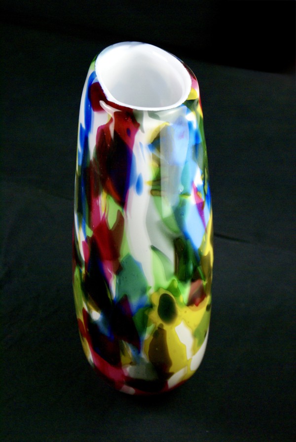 Multi-Coloured Glass Vase - Image 5