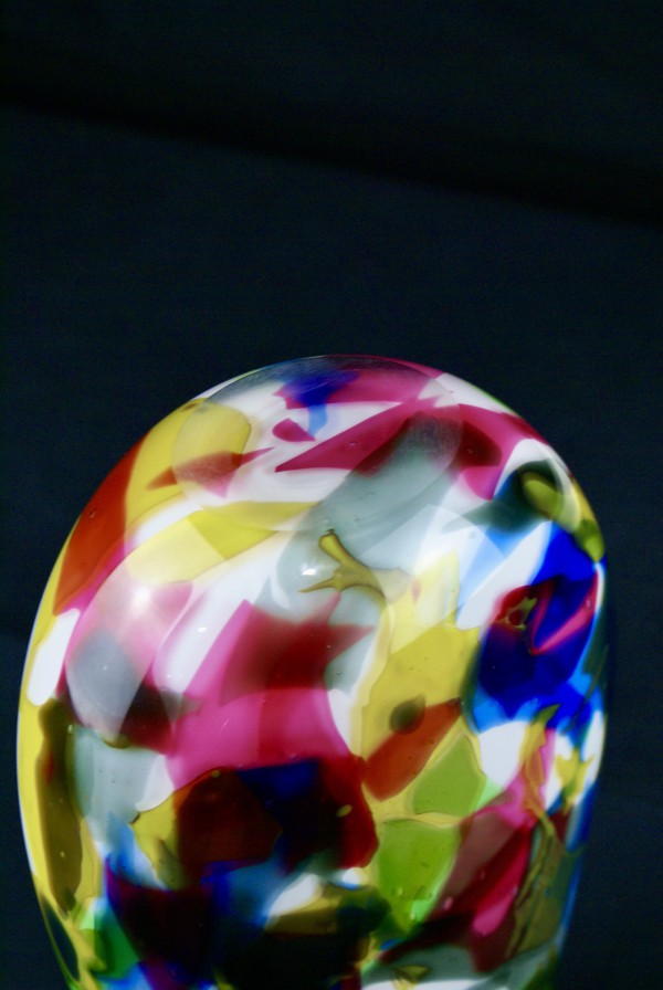 Multi-Coloured Glass Vase - Image 7