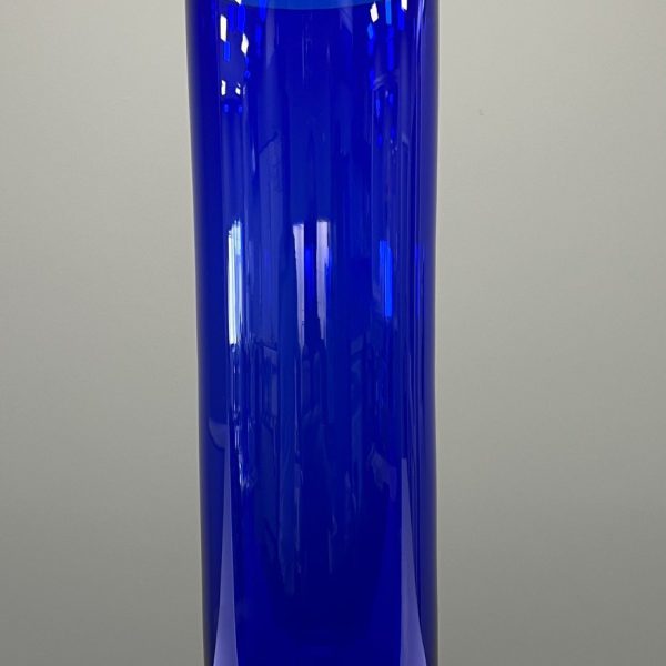 Royal Blue lead crystal tall vase